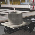 Positioning the Pipe-on-Plate Coupon to the Swing Arm